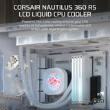 Corsair Nautilus 360 Rs Lcd Liquid Cpu Cooler - White