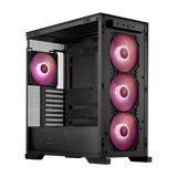 ASUS Tuf Gaming GT302 ARGB ATX Mid Tower Case Left Side Tempered Glass 4x ARGB Fans - Black