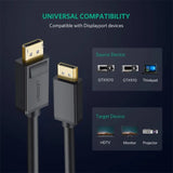 UGreen 3m DisplayPort to DisplayPort 4K 60Hz High Speed Cable