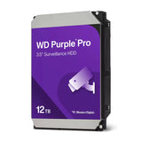 WD Purple Pro Surveillance Hard Drive - 12TB / Up to 272MB/s / 3.5-inch / SATA / 512MB Buffer