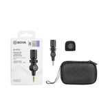 Boya Miniature Condenser Smartphone Mic With 3.5Mm Jack