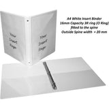 16Mm Pvc 3D White Ring File-Box Files-Other-Star Light Kuwait