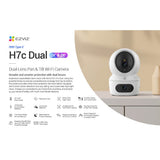 كاميرا Ezviz من Hikvision | H7C ثنائية العدسة (2K + 2K) بدقة تحريك وإمالة وواي فاي