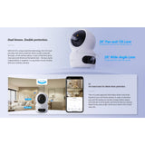 كاميرا Ezviz من Hikvision | H7C ثنائية العدسة (2K + 2K) بدقة تحريك وإمالة وواي فاي