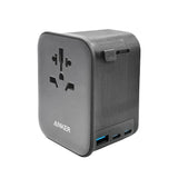 Anker 4-in-1 Nano Travel Adapter - 65W / 2x USB-A / 1x USB-C / Black