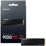 1TB NVMe Samsung 9100 Pro Gen5 Heatsink Upto 14700Mb/s