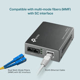 محول وسائط جيجابت متعدد الأوضاع من تي بي-لينك (MC200CM) - UPC / LAN