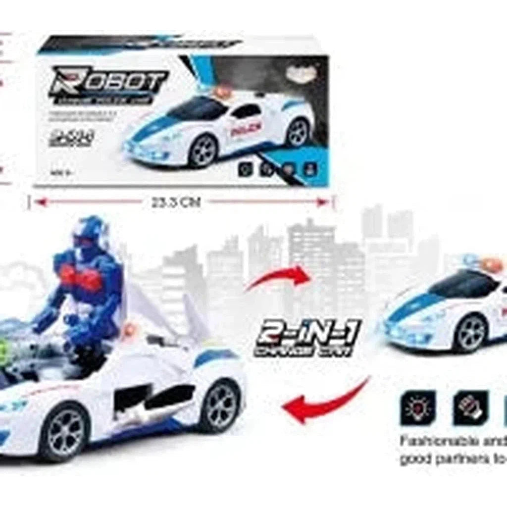 2 In One Robot Change Police Car-Wh-3008-Common Toys-Other-Star Light Kuwait
