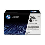 خرطوشة حبر HP 24A الأصلية السوداء لطابعات الليزر (Q2624A)