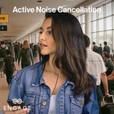 سماعة رأس سلكية من نوع USB-C مزودة بميكروفون وخاصية إلغاء الضوضاء النشطة من إنجيج
