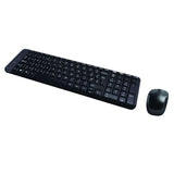 لوجيتك MK220 - 2.40 جيجاهرتز / مدى يصل إلى 10 أمتار / واي فاي / لغة أربوري/إنجليزية - طقم لوحة مفاتيح وماوس