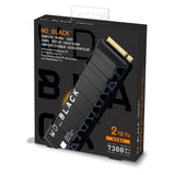 2TB NVMe SSD WD Black SN850X Gen4 Upto 7300Mb/s Heatsink