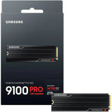 2TB NVMe Samsung 9100 Pro Gen5 Heatsink Upto 14700Mb/s
