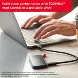 2Tb Sandisk Portable Ssd - Up To 520Mb/S, Usb-C, Usb 3.2 Gen 2 - Sdssde30-2T00-G25-Ssd-SanDisk-Star Light Kuwait