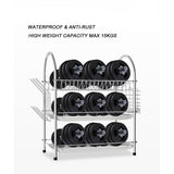 3 Tier Stainless Steel Dish Dring Rack With Mug Holder & Cutlery Drainer