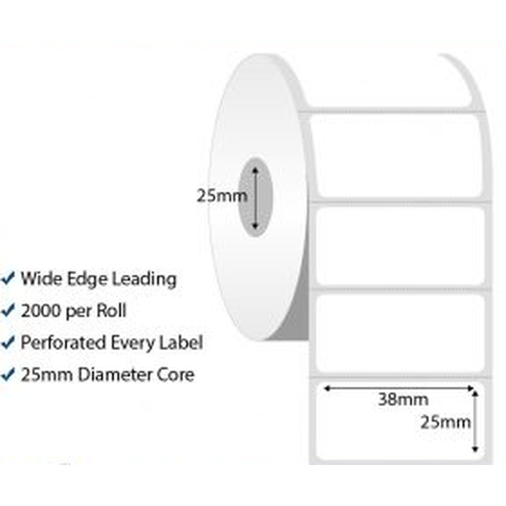 38Mm × 25Mm Barcode Label Roll-Labels-Other-Star Light Kuwait