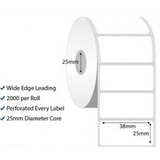38Mm × 25Mm Barcode Label Roll-Labels-Other-Star Light Kuwait