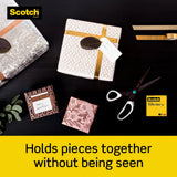 شريط لاصق مزدوج الجوانب من نوع 3M Scotch 665، نصف بوصة × 900 بوصة، دائم (25 ياردة)