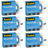 3M Scotch Magic 811 Removable Tape, 3/4" X 1296", Clear-Tapes And Adhesives-3M Scotch-Star Light Kuwait