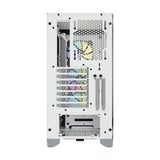 علبة كمبيوتر Corsair ICU 4000X RGB متوسطة الحجم باللون الأبيض