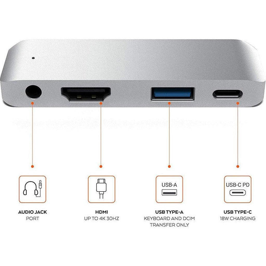 4 In 1 Usb Type C To Hdmi Hub For Ipad Pro - Silver-Cable-Other-Star Light Kuwait