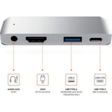 4 In 1 Usb Type C To Hdmi Hub For Ipad Pro - Silver-Cable-Other-Star Light Kuwait