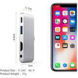 4 In 1 Usb Type C To Hdmi Hub For Ipad Pro - Silver-Cable-Other-Star Light Kuwait