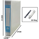 40Mm Pvc 2D White Ring File A4 Alba Rado-Box Files-Other-Star Light Kuwait