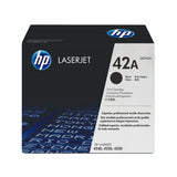 خرطوشة حبر ليزر أصلية سوداء من HP طراز 42A، رقم الموديل Q5942A