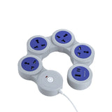 Porodo 4 AC Multiport Socket with UK Plug - 20W / 1.8 Meter / Grey