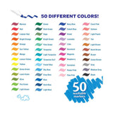 Crayola 50 ct Washable Super Tips w/Si