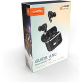 Porodo Soundtec Guide ANC TWS Earbuds with Touch Screen - Black