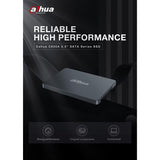 محرك أقراص الحالة الصلبة Dahua C800A بسعة 256 جيجابايت بتقنية 3D NAND، مقاس 2.5 بوصة، SATA بسرعة 6 جيجابت/ثانية و500 ميجابايت/ثانية