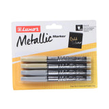 Luxor- Metallic Marker Gold & Silver - 4 Markers - Set Of 2 Packets