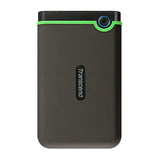 قرص صلب خارجي TRANSCEND STOREJET بسعة 2 تيرابايت ومنفذ USB 3.1 بحجم 2.5 بوصة (رمادي داكن)