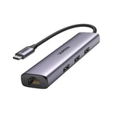 UGREEN 4-in-1 USB-C Hub with Gigabit Ethernet and USB Ports