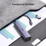 UGREEN 4-in-1 USB-C Hub with Gigabit Ethernet and USB Ports