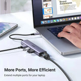 UGREEN 4-in-1 USB-C Hub with Gigabit Ethernet and USB Ports