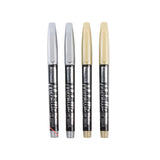 Luxor- Metallic Marker Gold & Silver - 4 Markers - Set Of 2 Packets