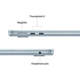 Apple MacBook Air - 13.6" / M4 / 10-Core CPU / 10-Core GPU / 16-Core Neural Engine / 16GB RAM / 512GB SSD / Arabic/English / Sky Blue / 1YW