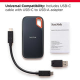 1Tb Sandisk Extreme Portable Ssd V2 - Up To 1050Mb/S - Usb-C, Usb 3.2 Gen 2 - External Solid State Drive (Sdssde61-1T00-G25)