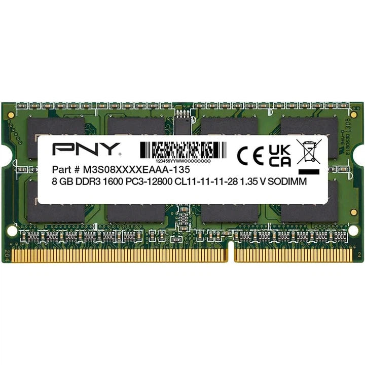 PNY Ram Notebook 8GB DDR3 12800 PNY 1600Mhz (MN8GSD31600) – Star