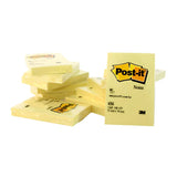 ملاحظات 3M Post-it® صفراء كناري 656. 2 × 3 بوصة (51 مم × 76 مم)، 100 ورقة/دفتر، 12 دفتر/عبوة من 12 دفترًا