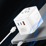 LDNIO Z8 Universal GaN Fast Charger Travel Adapter - 45W / White