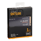 قرص صلب WD Black بسعة 1 تيرابايت، طراز SN7100 NVMe M.2 SSD، بتقنية PCIe من الجيل الرابع، بسرعة تصل إلى 7250 ميجابايت/ثانية