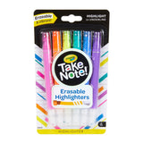 Crayola 6CT.TAKE NOTE ERASABLE HIGHLIGHTERS