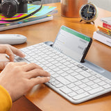 Logitech K580 Slim Multi Device Wireless Keyboard - White