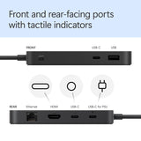 Microsoft Surface USB4 Dock - USB Type-C / USB-A 3.2 Gen 2 / HDMI 2.1 / Gigabit Ethernet - Black