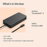 Microsoft Surface Thunderbolt 4 Dock - USB-C / USB-A / LAN / Black