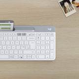 Logitech K580 Slim Multi Device Wireless Keyboard - White